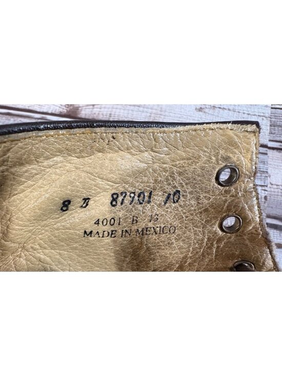 Frye 87901 Phillip Lace Up Work Ankle Boots size 8 B color Brown Vintage main image 5